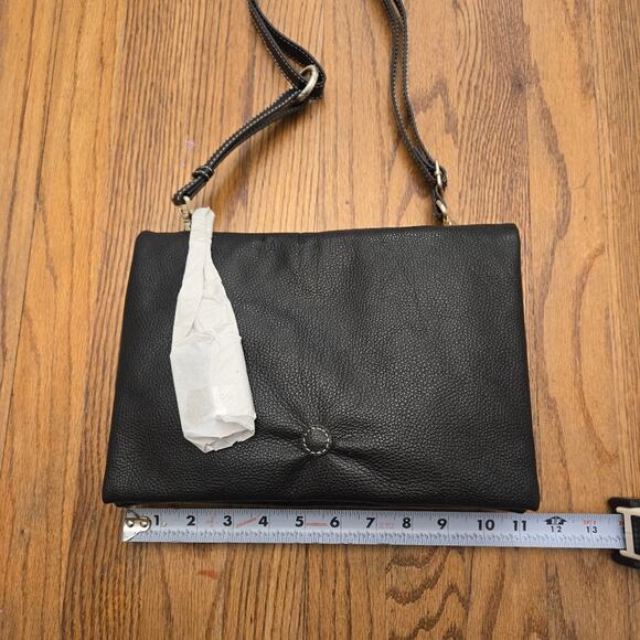 J Jill Crossbody bag Black Pebble Leather Purse - Picture 13 of 13